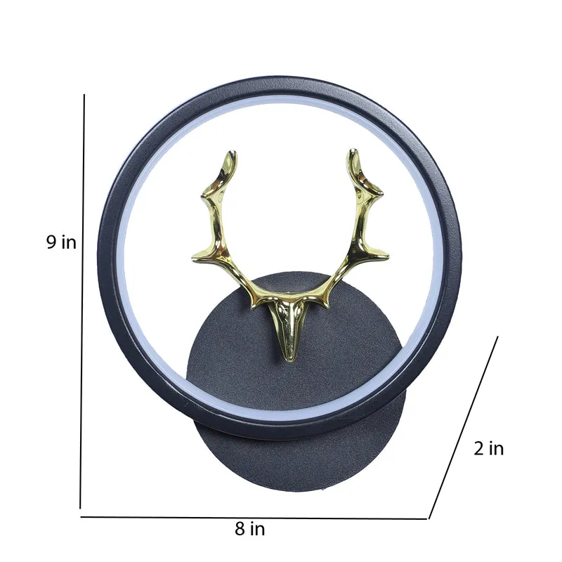 Antla Deer Iron Wall Lamp media 10