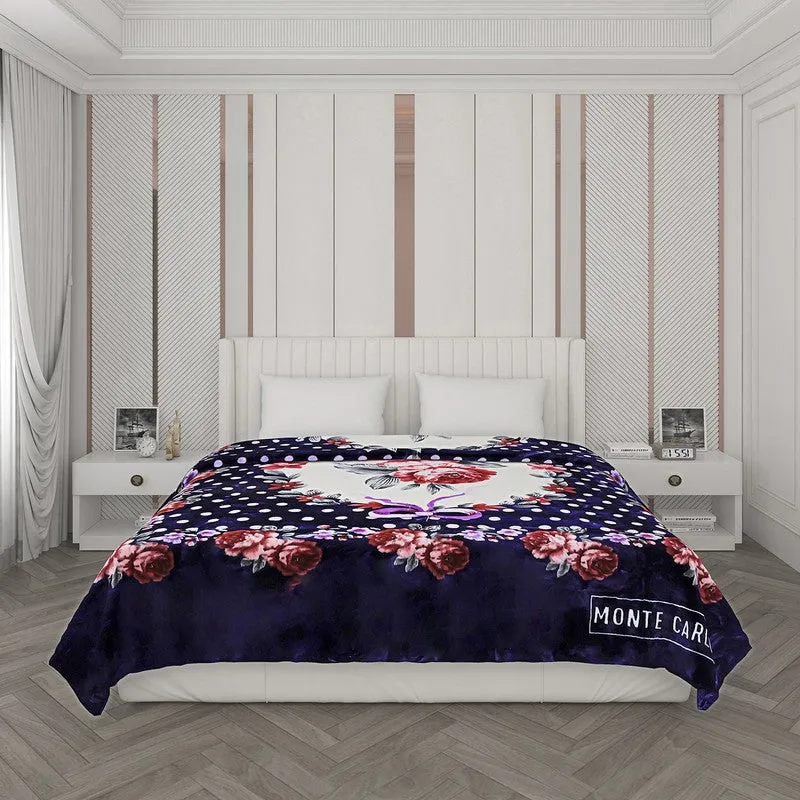 Monte Carlo Midnight Bloom Blanket - 1000 GSM media 3