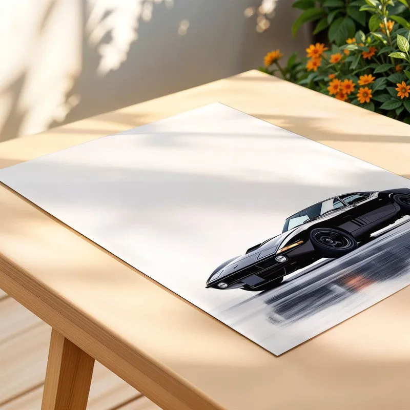 Midnight Racer Wall Poster - Black media 5