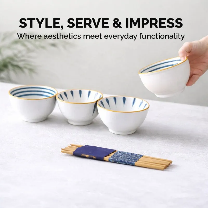 Rioware Dine Calm Ceramic Snack Bowls (250 mL Each) - Set of Four media 4