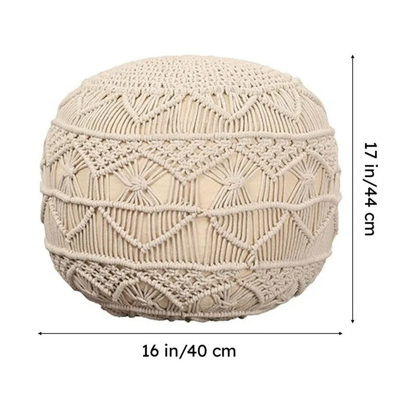 Earth Loom Macrame Pouffe media 7
