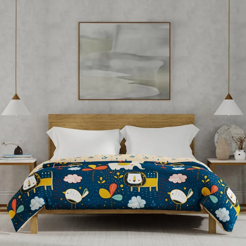 Urban Space Junglee Reversible Dohar (Navy) - 150 GSM media 3
