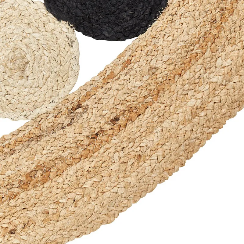 Knot Petals Braided Jute Area Rug media 4