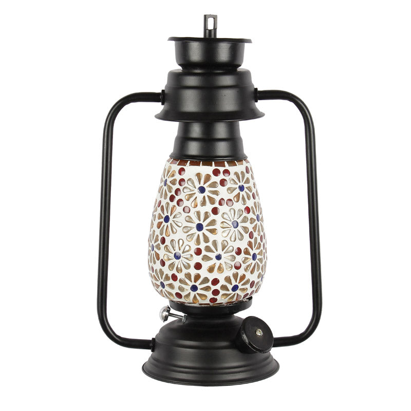 Admya Mosaic Lantern Iron Wall Lamp - Black media 4