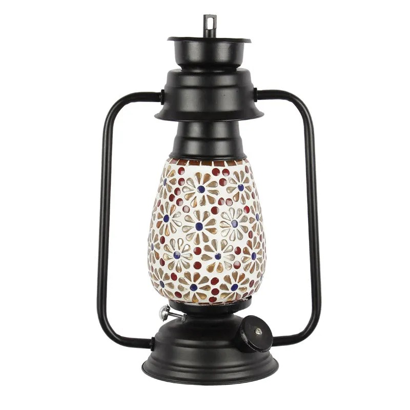 Admya Mosaic Lantern Iron Wall Lamp - Black media 4