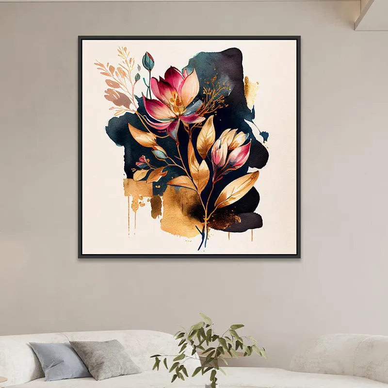 Abstract Flower Bunch Wall Painting media 3