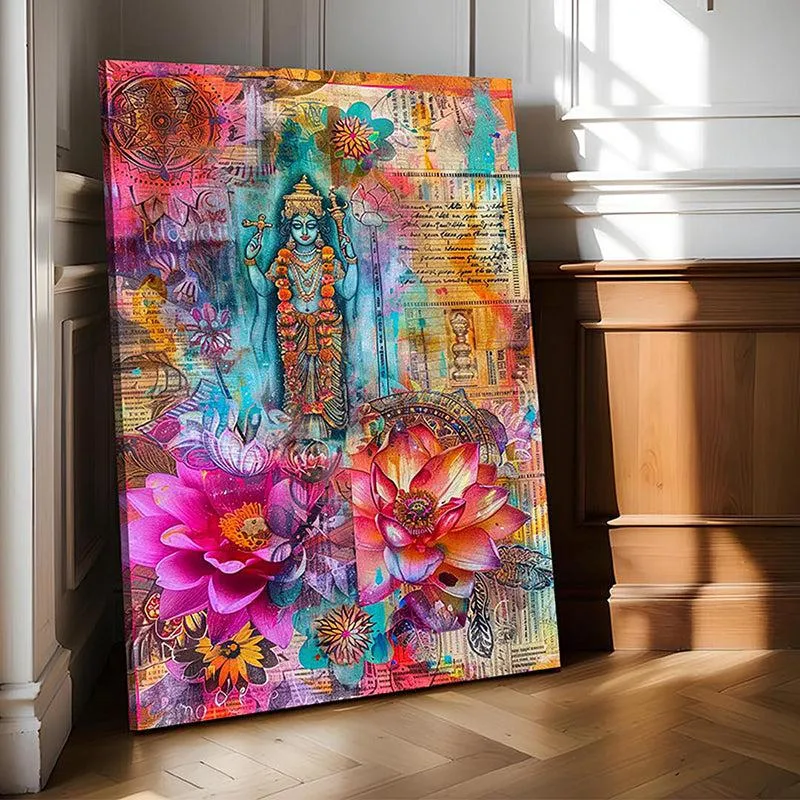 Rangavali Shakthi Canvas Spiritual Wall Art media 3