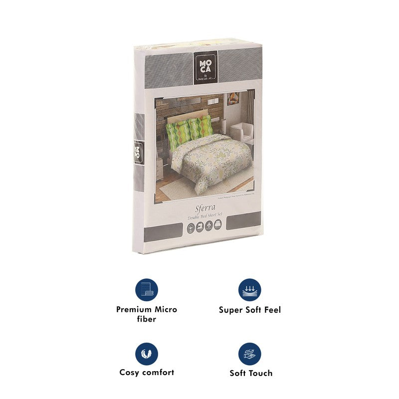 Monte Carlo Flora Cotton Bedsheet - 144 TC media 10