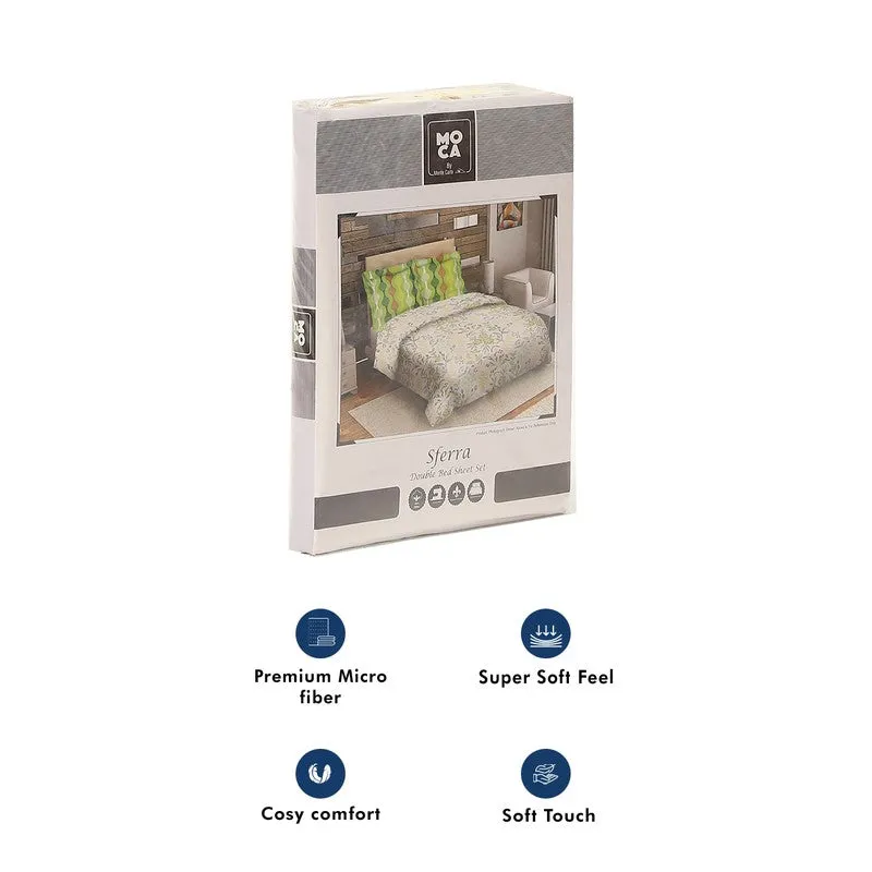 Monte Carlo Flora Cotton Bedsheet - 144 TC media 10