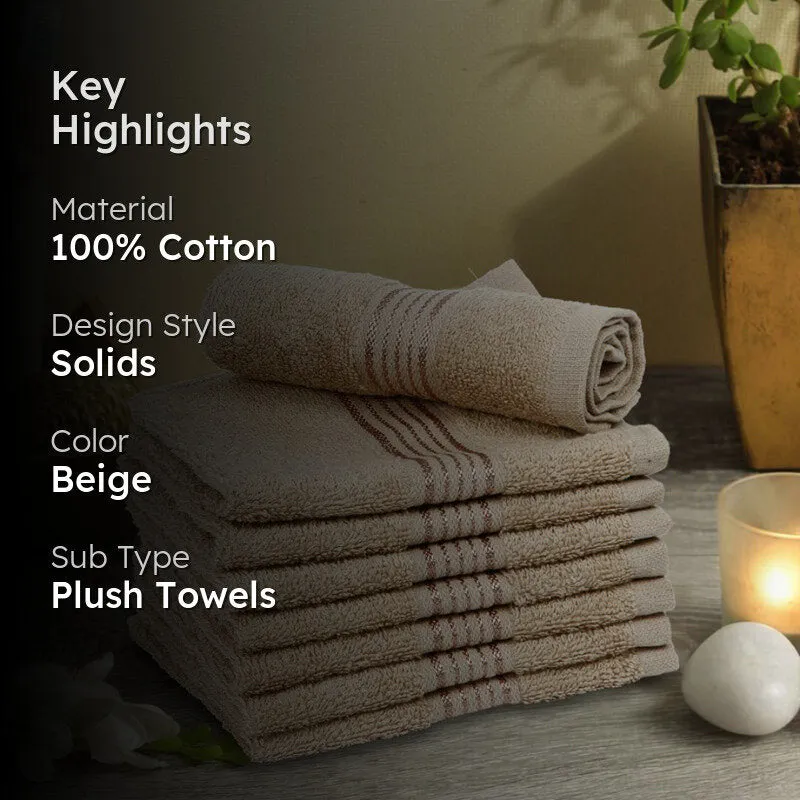 Bodil Face Towel (Beige) - Set Of Eight media 2