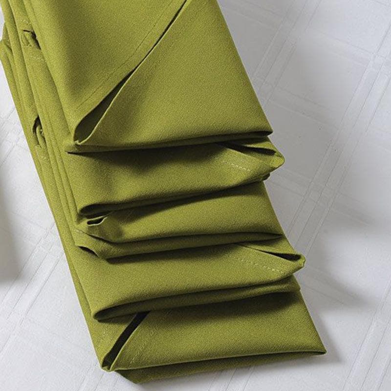 Swayam Fern Green Cotton Dinner Napkins - Set Of Six media 3