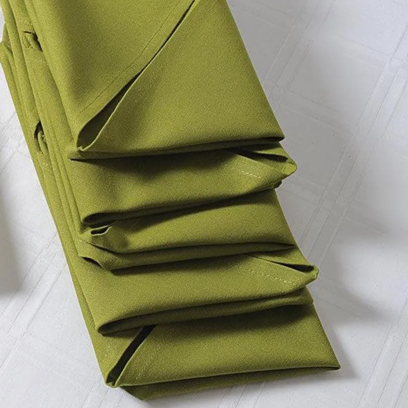 Swayam Fern Green Cotton Dinner Napkins - Set Of Six media 3
