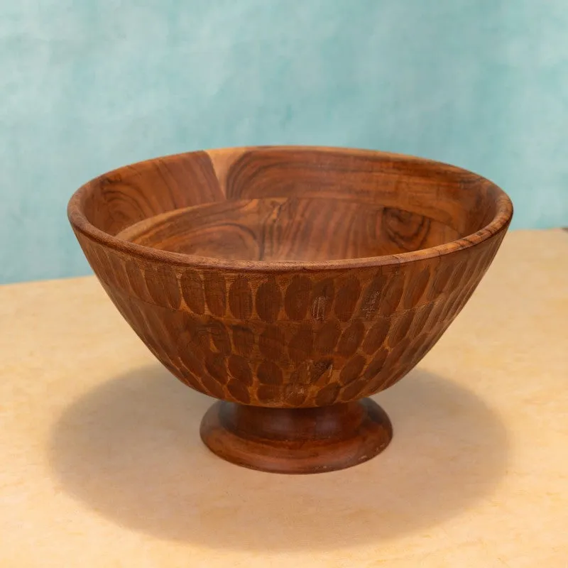 RusticCharm Wood Mixing Bowl - 2900 mL media 3