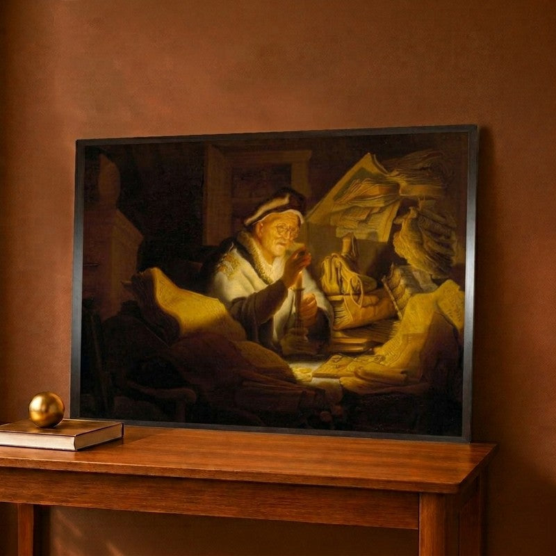 The Parable of the Rich Man 1627 Canvas Wall Painting - 12 x 9 Inches