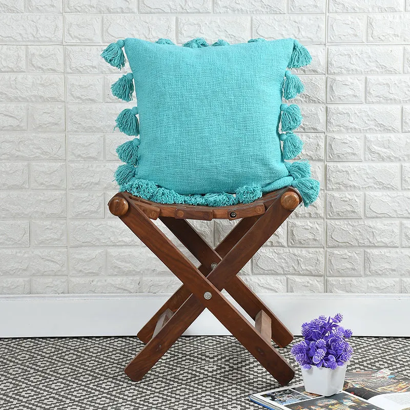Tassia Cushion Cover (Blue) - Set Of Two media 6