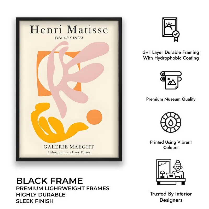 Muted Elegance Canvas Wall Painting With Black Frame media 8