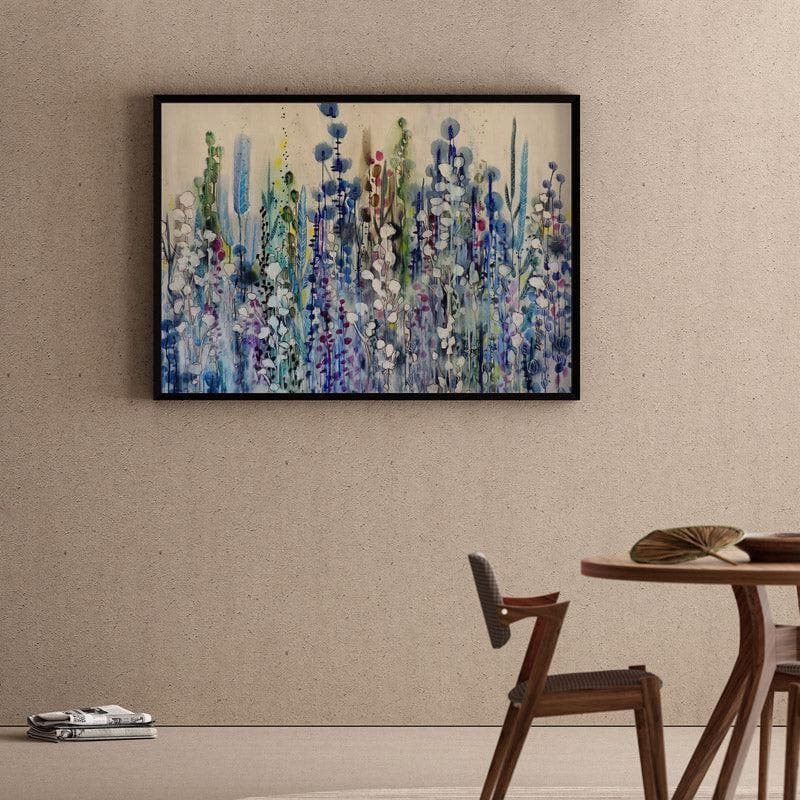 Boules De Coton Canvas Wall Painting - Black Frame