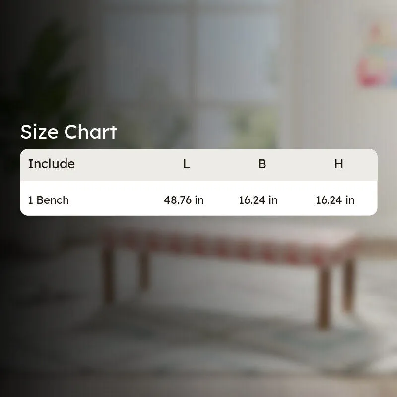 Bovex Sheesham Wooden Bench - Beige media 11