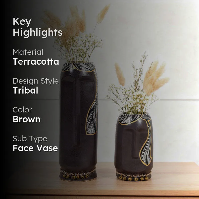 Ilasia Tribal Vase (Black) - Set Of Two media 2