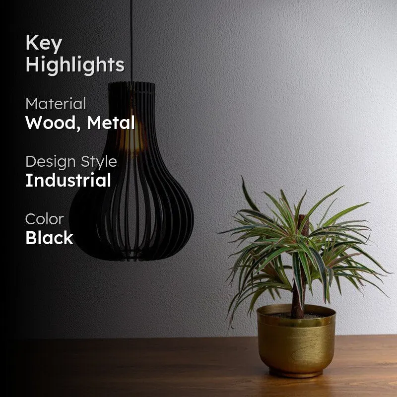 Olesya Pendant Wooden Ceiling Lamp media 2