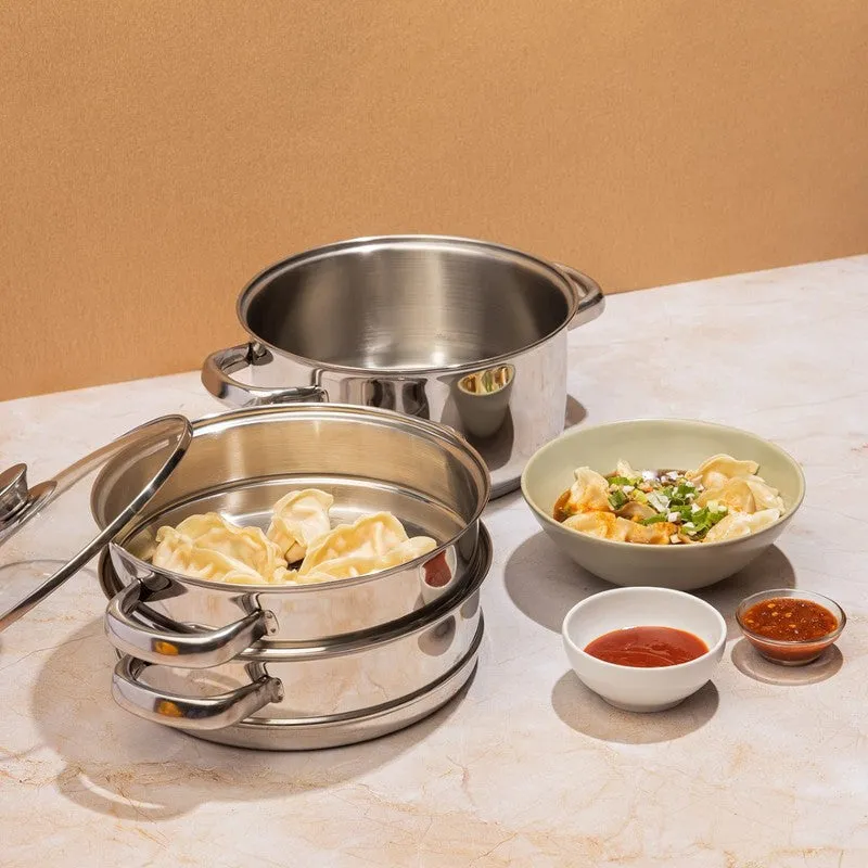 Vinod Fenric 3 Tier Stainless Steel Steamer media 1