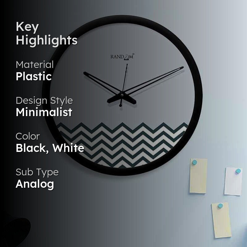 Aztec Waves Wall Clock media 2