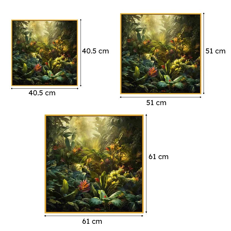 Golden Forest Light Canvas Wall Art With Frame media 6