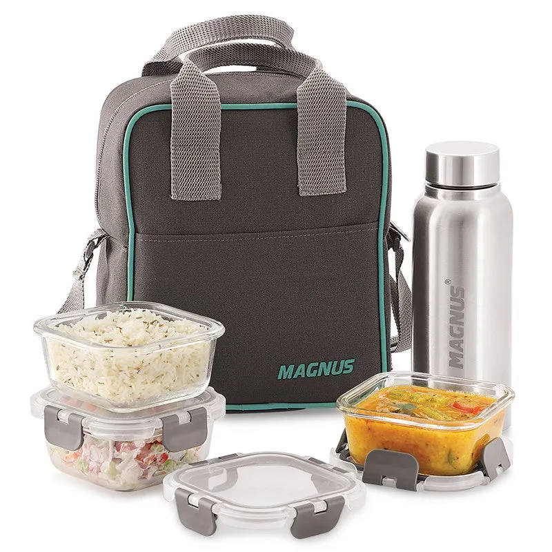 Belza Lunch Box with Bottle & Lunch Bag - Five Piece Set media 3
