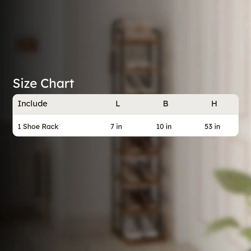 Refined Metal Shoe Rack - Black media 6
