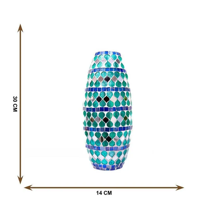 Glimmer Mosaic Glass Vase media 5