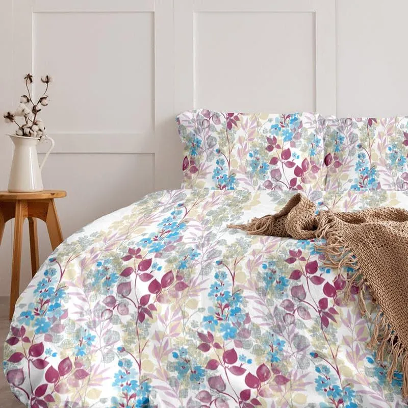 Manya Floral Cotton Bedsheet - 254 TC media 3