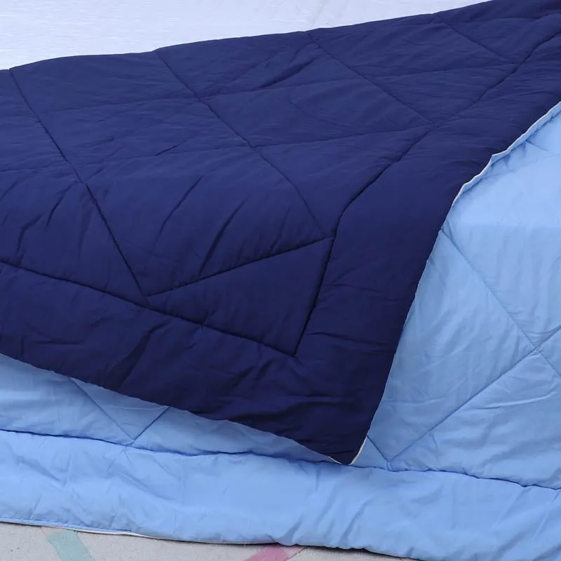 Adova Reversible Microfiber Comforter (Dark & Light Blue) - 120 GSM media 4