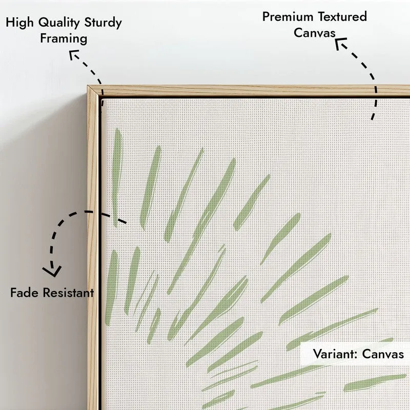 Gentle Aura Canvas Wall Painting With Brown Frame media 7
