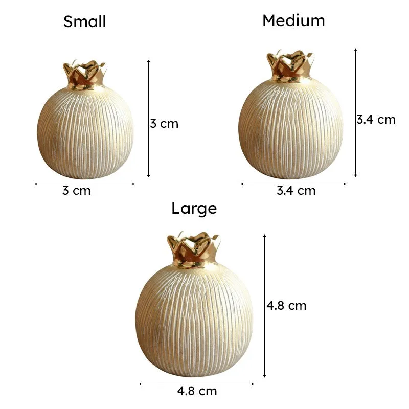 Golden Anar Vase - Ivory media 7