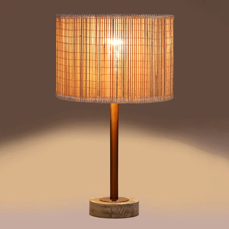 Bambou Rodin Wooden Table Lamp - Beige,Copper,White media 6