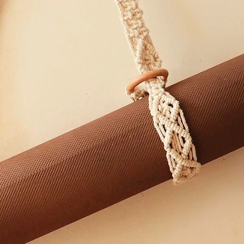 Gypsy Loop Macrame Yoga Mat Strap media 4