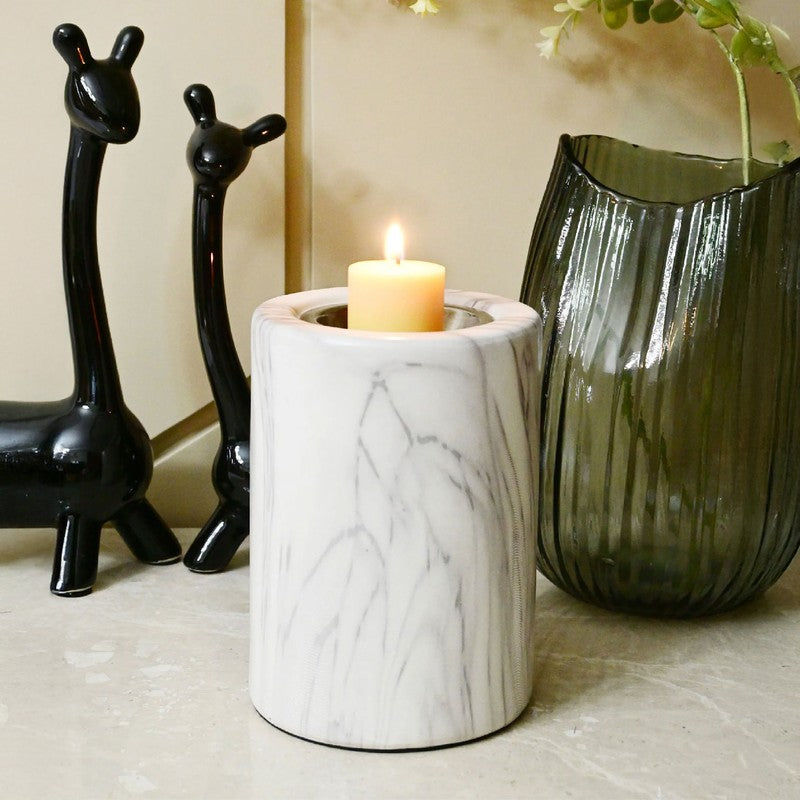 Lunora Elegant Marble Candle Holder