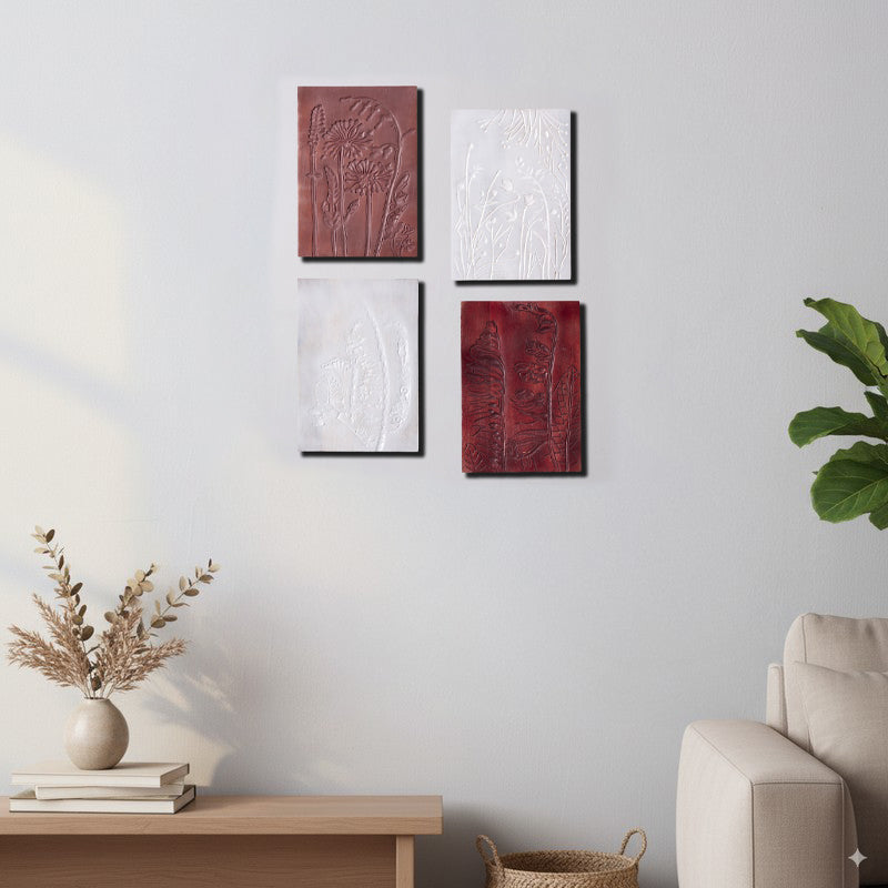 Paradise Foundry Wooden Wall Plates - Set Of Four