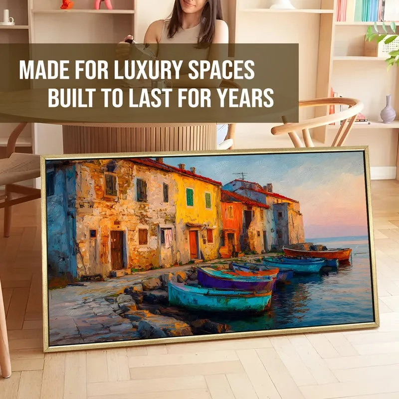 Coastal Silence Canvas Wall Painting With Frame media 5