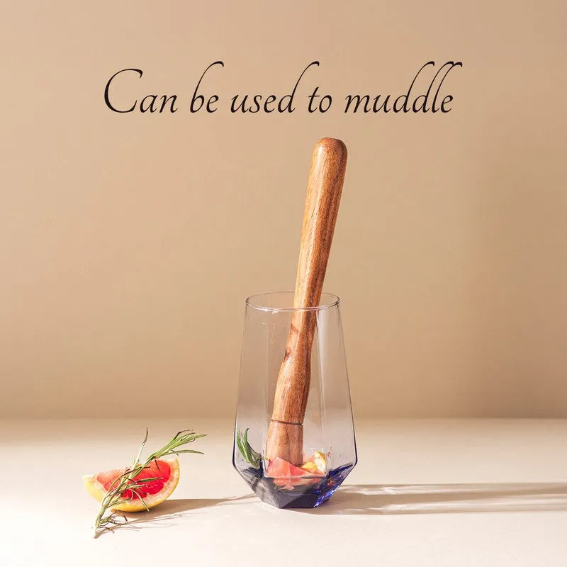 Timber Smash Stainless Steel Muddler - Brown media 3