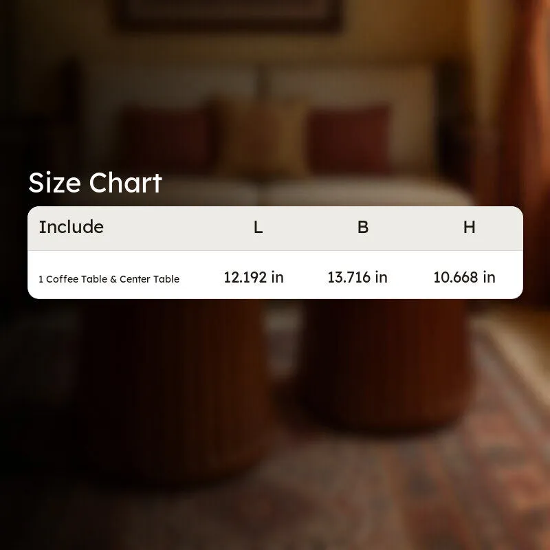 Fluted Barrel Mango Wood Coffee Table media 9