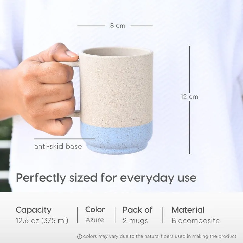 Frostwood Rice Husk Coffee Mug (375 mL Each) - Set Of Two media 7