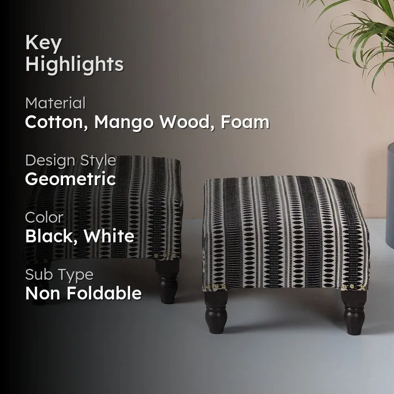 Hola Wooden Stool - Set Of Two media 2