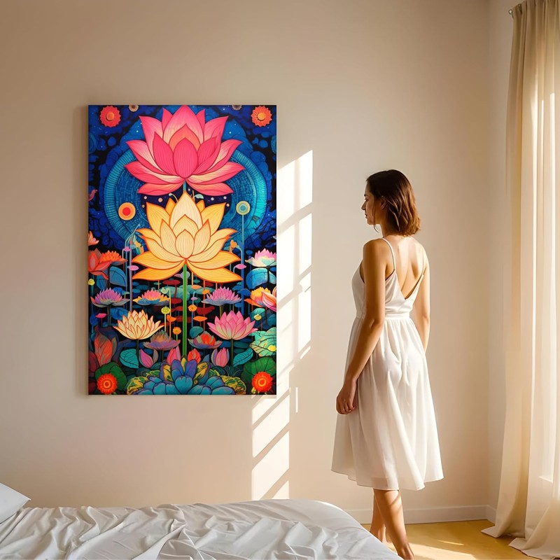 Paradise Lotus Wall Art Without Frame media 3