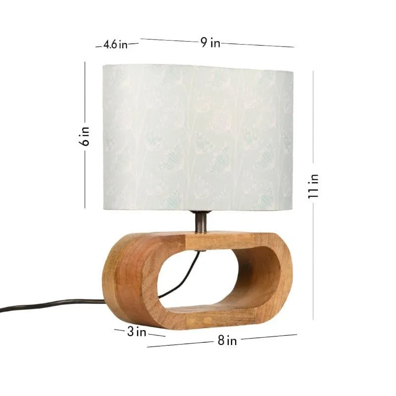 Misty Mirza Fabric Table Lamp - Brown,Green media 5