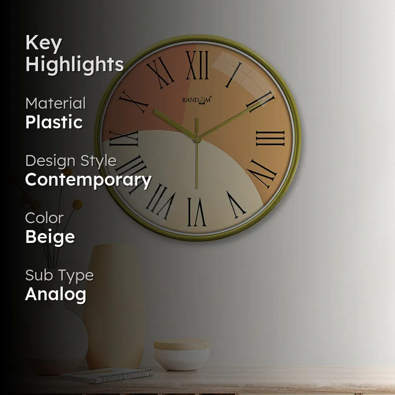 Autumn Dial Plastic Analog Wall Clock media 2
