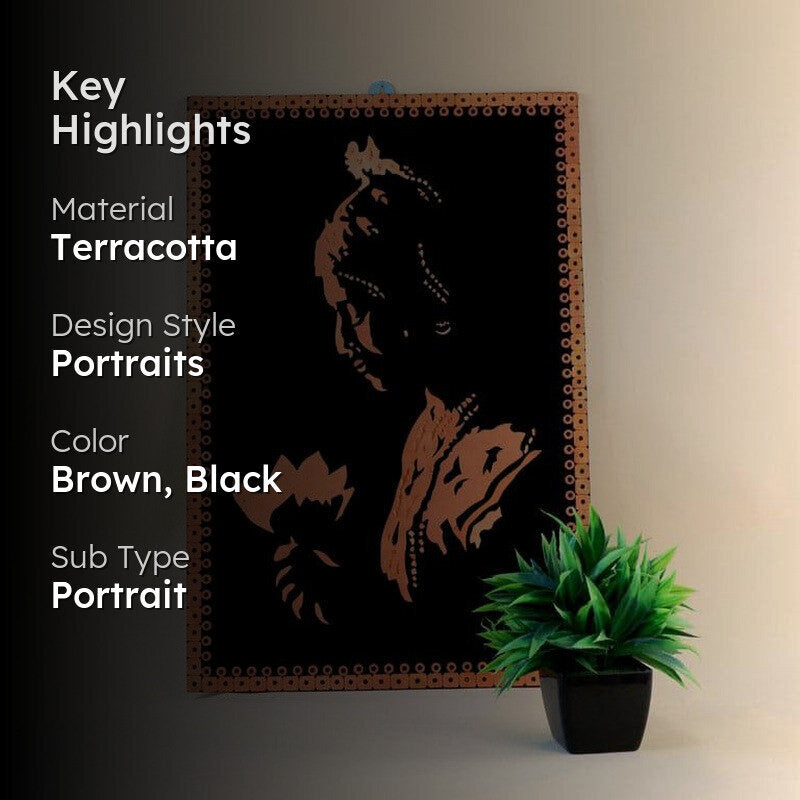 Shadow Lady Terracotta Wall Art media 2