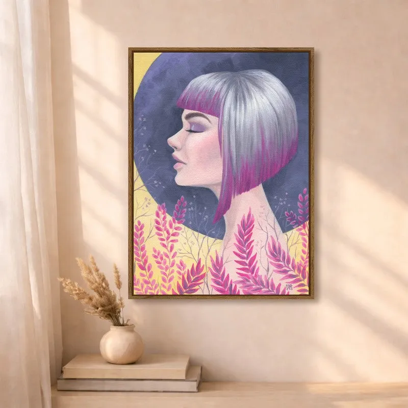 Crystal Woman Canvas Wall Art With Frame media 4