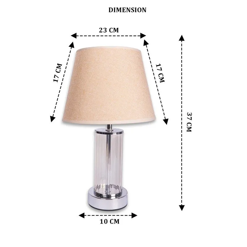 AarviDecor Landon Accent Cotton Table Lamp - Beige media 8