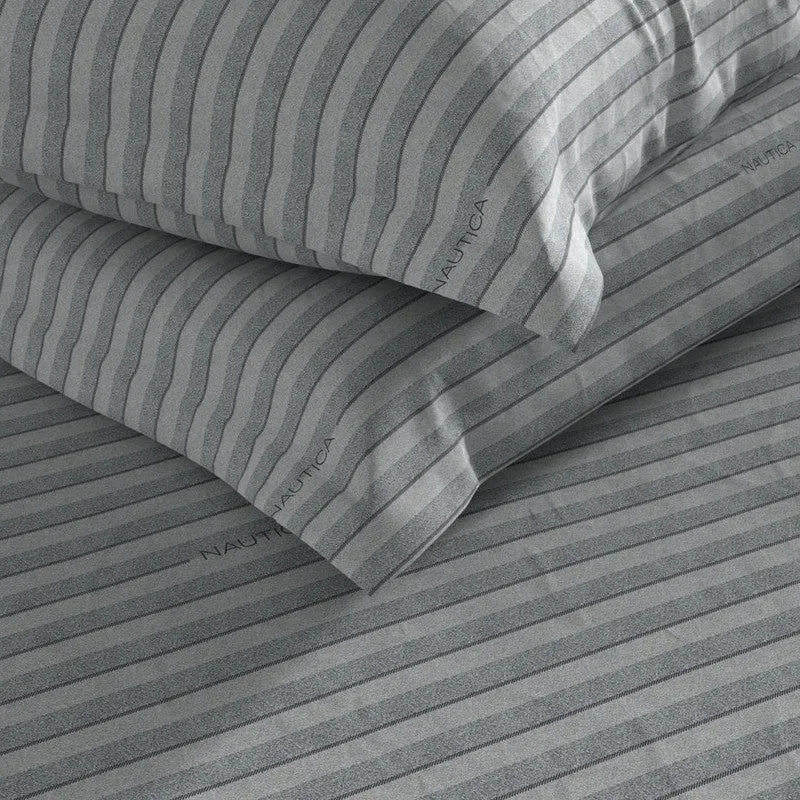 Nautica Whisper Cotton Bedsheet (Grey) - 160 TC media 5